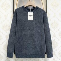 一枚限定EU製＆定価5万◆UABONI*Paris*セーター*ユアボニ*パリ発◆カシミヤ100％ 裏起毛 暖かい 保温 無地 トップス レジャー 日常 L/48_画像1