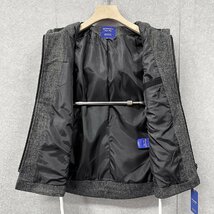 個性・ジャケット 定価6万◆Emmauela・イタリア・ミラノ発◆カシミヤ100% 暖かい 快適 切替 パーカー 個性 日常着 アウター M/46サイズ_画像3