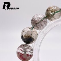 上品 EU製 定価6万円★ROBEAN・ガーデンルチルクォーツ★パワーストーン ブレスレット 天然石 庭園水晶 浄化 綺麗 11.9-12.7mm 1002H025_画像7