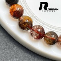 綺麗 EU製 定価5万円★ROBEAN・ガーデンルチルクォーツ★パワーストーン ブレスレット 天然石 庭園水晶 浄化 綺麗 8.7-9.3mm 1001G910_画像5