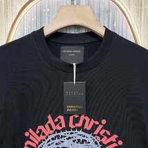 定価2万★christian milada・ミラノ発・半袖Tシャツ★高級 コットン100％ 速乾 通気 スウェット アメカジ カッコイイ スタイリッシュ L/48_画像4