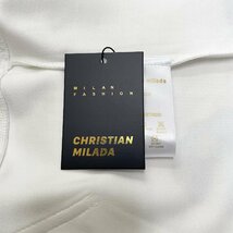 定価4万★christian milada・ミラノ発・パーカー★コットン100% 薄手 吸湿通気 油絵風 個性 ゆったり トップス スウェット 日常 XL/50_画像10