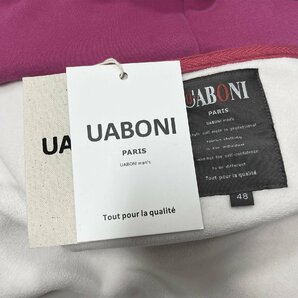 個性EU製＆定価5万◆UABONI*Paris*パーカー*ユアボニ*パリ発◆上質 厚手 裏ボア 快適 無地 カットソー トレーナー 男女兼用 普段着 L/48の画像9