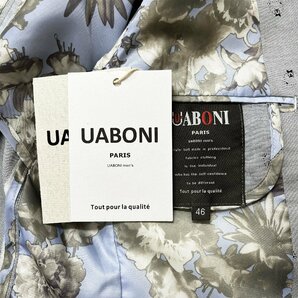 一枚限定EU製＆定価6万◆UABONI*Paris*テーラードジャケット*ユアボニ*パリ発◆上品 コットン100％ 薄手 クマ柄 ブレザー 通勤 普段着 M/46の画像9