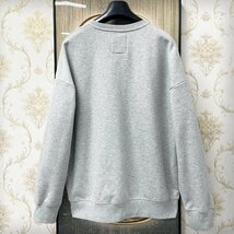 一枚限定EU製＆定価5万◆UABONI*Paris*トレーナー*ユアボニ*パリ発◆綿100％ 上品 裏ボア 暖かい 保温 厚手 トップス プルオーバー M/46_画像2