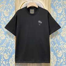 定価2万★christian milada・ミラノ発・半袖Tシャツ★コットン100％ 高級 薄手 快適 おしゃれ 丈夫 カジュアル リゾート 旅行 春夏 XL/50_画像2