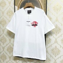 高級EU製＆定価2万◆UABONI*Paris*半袖Tシャツ*ユアボニ*パリ発◆上質 通気 薄手 個性 キューピッド カットソー ユニセックス 夏 2XL/52_画像8