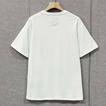 最上級ヨーロッパ製※定価2万◆ブルガリア発※RISELIN 半袖Tシャツ 通気 快適 吸汗 可愛い 花柄 蝶 トップス スウェット キレイめ 夏 L/48_画像2