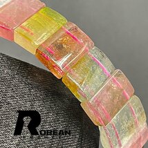 絶賛 EU製 定価8万円★ROBEAN・ウォーターメロントルマリン★アクセサリー ブレスレット パワーストーン天然石バングル 12*4.1mm 1001G490_画像4