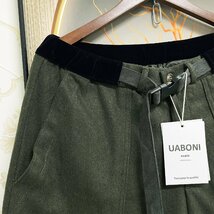 人気EU製＆定価5万◆UABONI*Paris*スラックス*ユアボニ*パリ発◆高品質カシミヤ ソフト 厚手 通気 ズボン ロングパンツ ボトムス 通勤 L_画像6