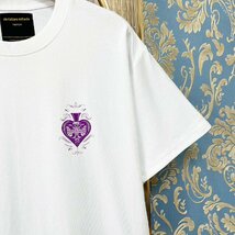 定価2万★christian milada・ミラノ発・半袖Tシャツ★高級 綿100％ 快適 薄手 通気 ロゴ 個性 トップス プルオーバー 日常 男女兼用 XL/50_画像6