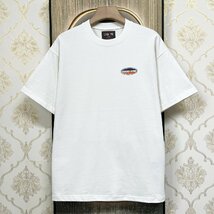 定番EU製＆定価2万◆UABONI*Paris*半袖Tシャツ*ユアボニ*パリ発◆個性 吸汗 薄手 油絵風 イラスト トレンド カットソー 日常 L/48サイズ_画像2