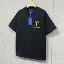 絶賛・半袖Tシャツ 定価2万◆Emmauela・イタリア・ミラノ発◆コットン100％ 通気 快適 おひつじ座 オシャレ トップス カッコイイ 普段着 XL_画像8