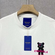 人気・半袖Tシャツ 定価2万◆Emmauela・イタリア・ミラノ発◆上級コットン100％ 個性 快適 クマ ポップ トップス スウェット 街着 夏 M/46_画像3