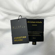 定価4万★christian milada・ミラノ発・パーカー★コットン100％ ゆったり 快適 通気 可愛い プルオーバー カジュアル 男女兼用 2XL/52_画像9