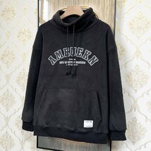 個性EU製＆定価5万◆UABONI*Paris*トレーナー*ユアボニ*パリ発◆カシミヤ100％ 高級 厚手 保温 スタンドネック アメカジ 男女兼用 L/48_画像10