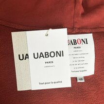 超人気EU製＆定価4万◆UABONI*Paris*パーカー*ユアボニ*パリ発◆綿100％ 上品 厚手 保温 防寒 裏起毛 グラデーション アメカジ 2XL/52_画像8