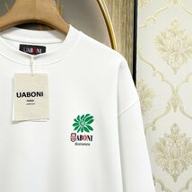 個性EU製＆定価4万◆UABONI*Paris*トレーナー*ユアボニ*パリ発◆上品 お洒落 シンプル フラワー スウェット カットソー 春 日常 L/48サイズ_画像6