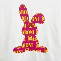 個性EU製＆定価2万◆UABONI*Paris*半袖Tシャツ*ユアボニ*パリ発◆綿100% 通気 薄手 ウサギ柄 可愛い スウェット お出かけ 夏服 M/46サイズ_画像6