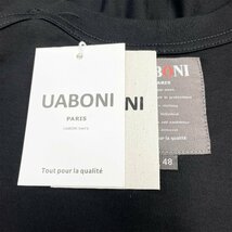 定番EU製＆定価2万◆UABONI*Paris*半袖Tシャツ*ユアボニ*パリ発◆上質コットン 個性 ゆったり 英字 油絵 シンプル おしゃれ M/46サイズ_画像7