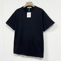 個性ヨーロッパ製※定価2万◆ブルガリア発※RISELIN 半袖Tシャツ 綿100% 薄手 快適 ラインストーン オシャレ ゆったり スウェット 街着 XL_画像8