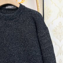 個性EU製＆定価5万◆UABONI*Paris*セーター*ユアボニ*パリ発◆高品質ウール混 ニット 快適 アシンメトリー アメカジ ストリート 街着 M_画像5