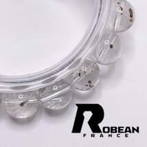 絶賛 EU製 定価5万円★ROBEAN・ハーキマーダイヤモンド★パワーストーン ブレスレット 天然石 原石 綺麗 高級 お守り 10.5-11mm 1002H214_画像4