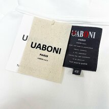 個性EU製＆定価4万◆UABONI*Paris*パーカー*ユアボニ*パリ発◆コットン 柔らかい ストレッチ お洒落 笑顔 ユニセックス 春 スウェット M/46_画像9