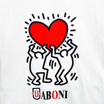 高級EU製＆定価2万◆UABONI*Paris*半袖Tシャツ*ユアボニ*パリ発◆高品質綿100% 快適 吸汗 個性 カットソー スウェット カップル 男女兼用 M_画像5