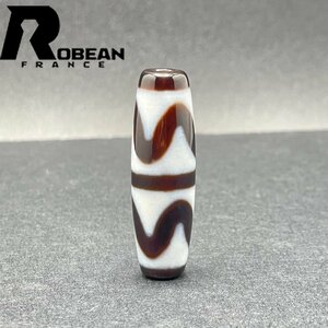 逸品 EU製 定価5万円★ROBEAN・チベット天珠★パワーストーン アクセサリー 天然石 金運 お守り プレゼント 約37.9*11.7mm 1002H202