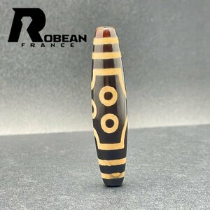 夢色 EU製 定価5万円★ROBEAN・チベット天珠★パワーストーン アクセサリー 天然石 金運 お守り プレゼント 約59.6*12.9mm 1002H199