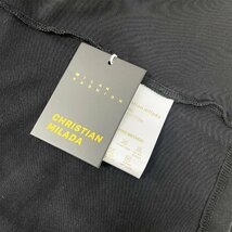 定価2万★christian milada・ミラノ発・半袖Tシャツ★個性 快適 薄手 ゆったり プルオーバー スウェット トップス アメカジ 定番 夏 XL/50_画像9