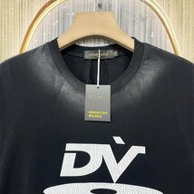 定価2万★christian milada・ミラノ発・半袖Tシャツ★人気 通気 速乾 涼しい ゆったり ダメージ加工 個性 おしゃれ スウェット 夏 2XL/52_画像4