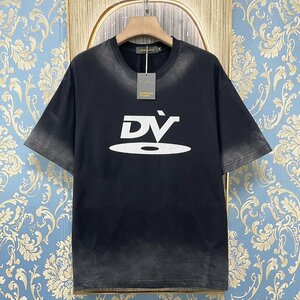 定価2万★christian milada・ミラノ発・半袖Tシャツ★人気 通気 速乾 涼しい ゆったり ダメージ加工 個性 おしゃれ スウェット 夏 L/48