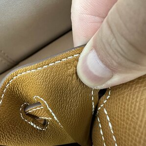 新品同様◆HERMES エルメス◆ケリー28 ヴォーエプソン 外縫い B刻印 ハンドバッグ Kelly 2way ゴールド金具 ブランド レディースの画像9