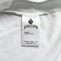 上級 定価2万 FRANKLIN MUSK・アメリカ・ニューヨーク発 半袖Tシャツ 快適 吸湿 遊び心 可愛い トップス スウェット カットソー サイズ4_画像8