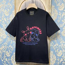 定価2万★christian milada・ミラノ発・ 半袖Tシャツ★コットン100％ 薄手 吸汗 通気 快適 スウェット 可愛い シンプル 日常 夏服 L/48_画像10