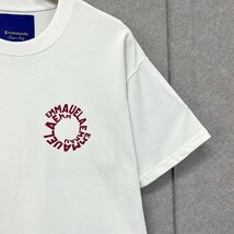 人気・半袖Ｔシャツ 定価2万◆Emmauela・イタリア・ミラノ発◆綿100％ 通気 吸湿 耐久 上品 ロゴ 英字 カットソー スウェット 絶賛 春夏 M_画像7