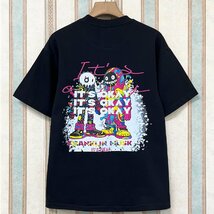 個性 定価2万 FRANKLIN MUSK・アメリカ・ニューヨーク発 半袖Tシャツ 吸汗 通気 ソフト 遊び心 ポップ アメカジ スウェット 普段着 春夏 1_画像1