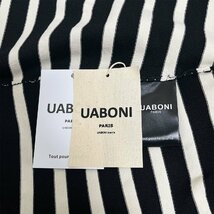 定番EU製＆定価4万◆UABONI*Paris*長袖ポロシャツ*ユアボニ*パリ発◆上品 快適 ボーダー柄 ニット トップス レジャー リラックス L/48_画像7