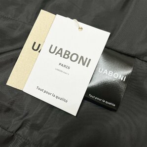 上級EU製＆定価7万◆UABONI*Paris*テーラードジャケット*ユアボニ*パリ発◆上質カシミヤ 快適 シック 無地 紳士 ビジネス 通勤 L/48サイズの画像9