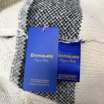 個性・セーター 定価5万◆Emmauela・イタリア・ミラノ発◆ウール混 ソフト 暖かい 切替 ニット お洒落 トレーナー クリスマス L/48サイズ_画像9