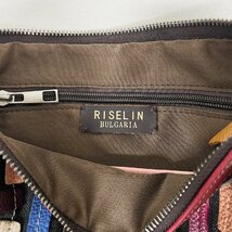 上級ヨーロッパ製※定価12万◆ブルガリア発※RISELIN ショルダーバッグ 高級牛革 本革 個性 切替 斜め掛け 肩掛け ビンテージ お出かけ_画像10