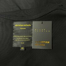 定価2万★christian milada・ミラノ発・半袖Tシャツ★コットン100％ 上品 薄手 吸汗速乾 通気 ユニコーン スウェット 男女兼用 XL/50サイズ_画像7