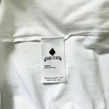 高級 定価2万 FRANKLIN MUSK・アメリカ・ニューヨーク発 半袖Tシャツ 上質 綿100％ 通気 吸湿 イラスト レトロ プルオーバー サイズ3_画像9