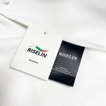 最上級ヨーロッパ製※定価4万◆ブルガリア発※RISELIN パーカー コットン100％ ソフト 保温 裏毛 蝶柄 別布 きれいめ 日常 個性 M/46_画像9