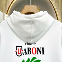 上級EU製＆定価4万◆UABONI*Paris*パーカー*ユアボニ*パリ発◆上品 通気 フラワー トップス オシャレ プルオーバー ストリート M/46サイズ_画像5