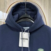 ★★定番EU製＆定価4万◆UABONI*Paris*パーカー*ユアボニ*パリ発◆コットン100％ 裏起毛 厚手 スウェット ストリート 男女兼用 L/48サイズ_画像3