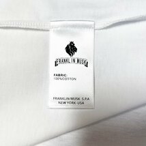 逸品 定価2万 FRANKLIN MUSK・アメリカ・ニューヨーク発 半袖Tシャツ 上質 薄手 吸湿 ウサギ カットソー スタイリッシュ 日常 サイズ2_画像8