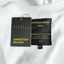 定価2万★christian milada・ミラノ発・半袖Tシャツ★コットン100％ 個性 吸湿速乾 薄手 ハート柄 オシャレ リラックス カジュアル L/48_画像8